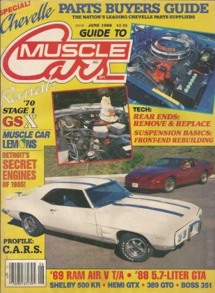 GUIDE TO MUSCLE CARS 1988 JUNE - 5.7 GTA, SECRET MILLS